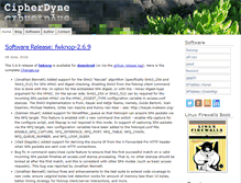 Tablet Screenshot of cipherdyne.org